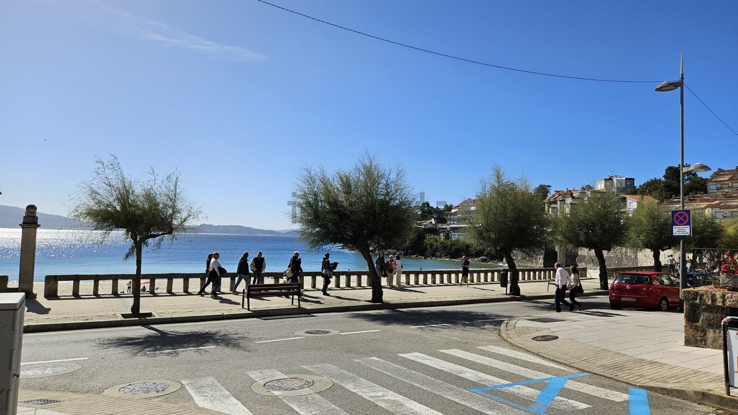 Appartement en première ligne de plage à Sanxenxo — Vue mer