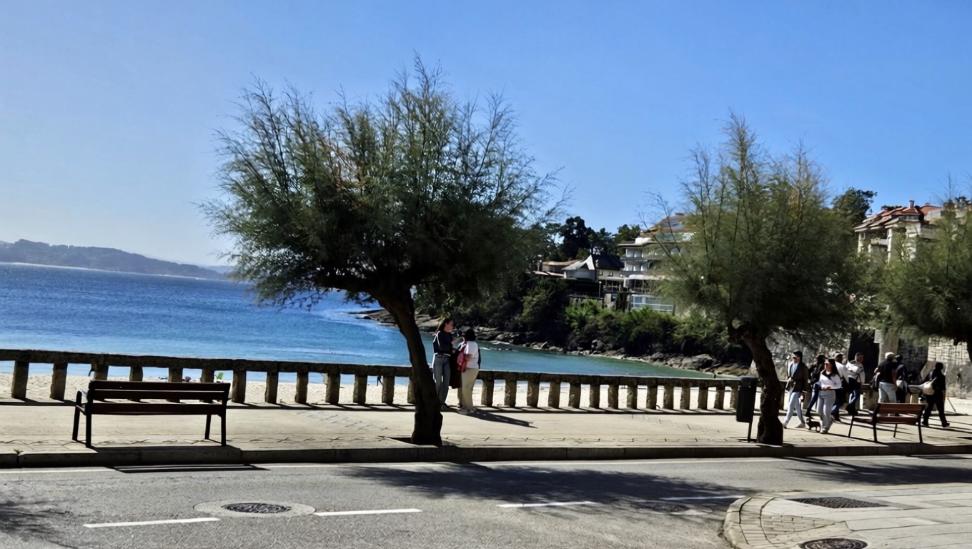 Apartamento em primeira linha de praia em Sanxenxo