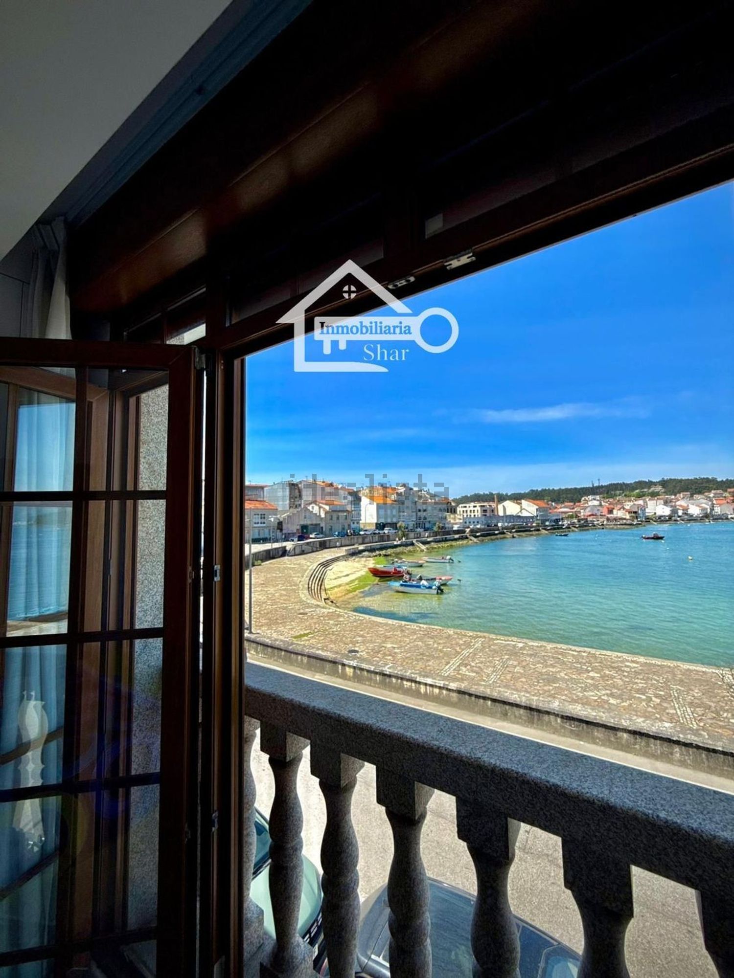 Квартира первая линия пляжа в Illa de Arousa — Морской вид