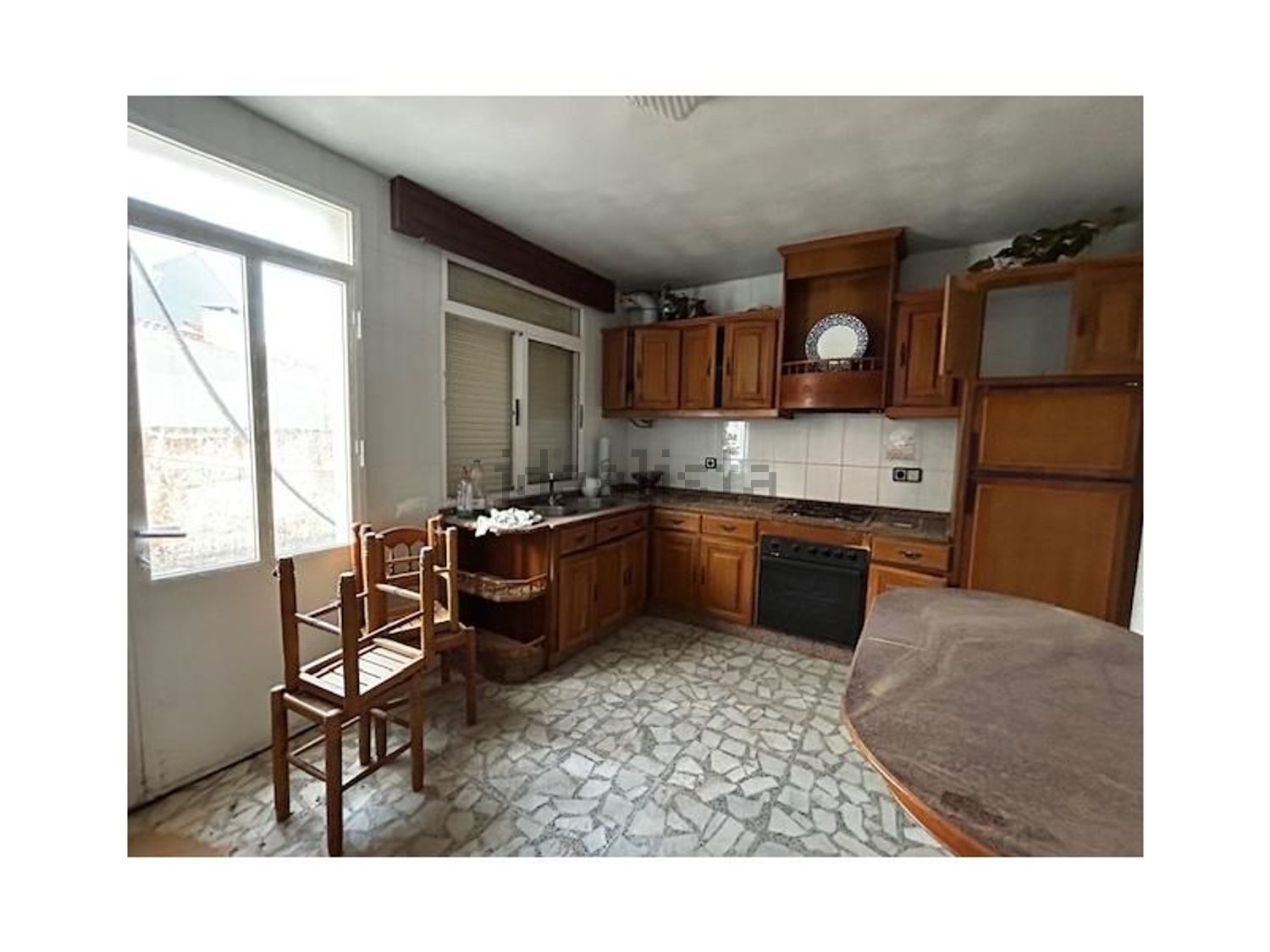 Chalet avec accès direct à la plage à Illa de Arousa — Cuisine