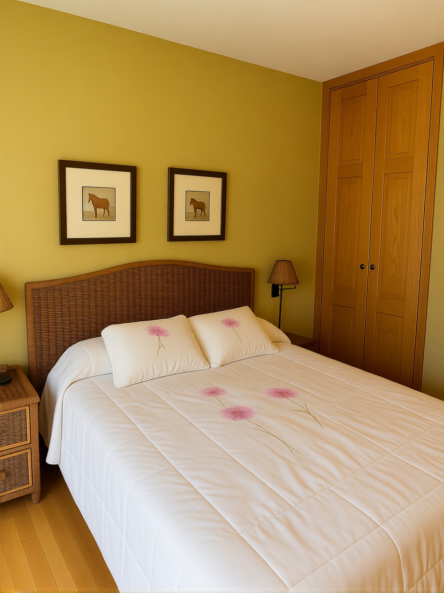 Appartement en première ligne de plage à O Grove — Chambre