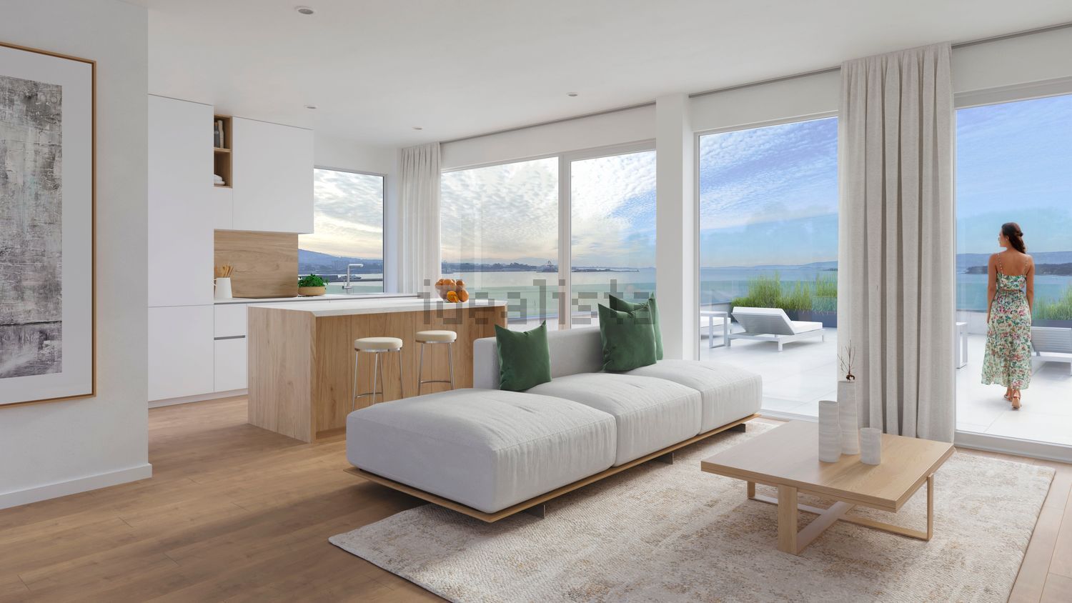 Appartement en première ligne de plage à Vilagarcía de Arousa