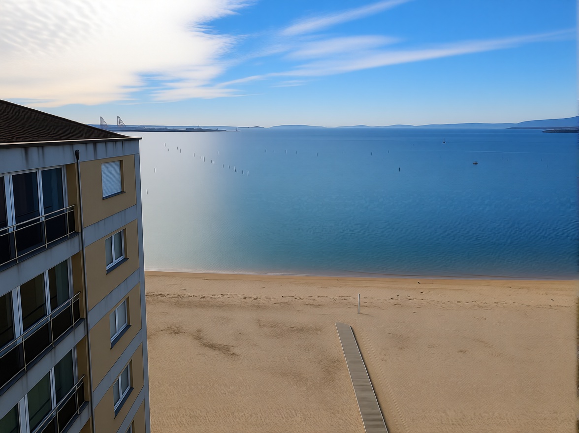 Beachfront flat in Vilagarcía de Arousa — Sea view
