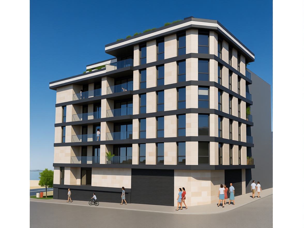 Beachfront flat in Vilagarcía de Arousa — Facade
