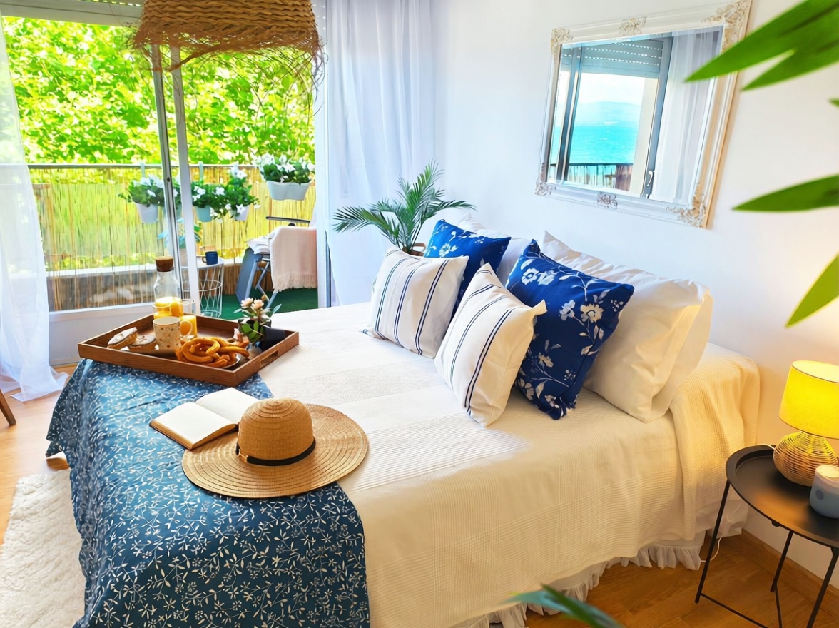 Beachfront flat in Vilagarcía de Arousa — Sea view