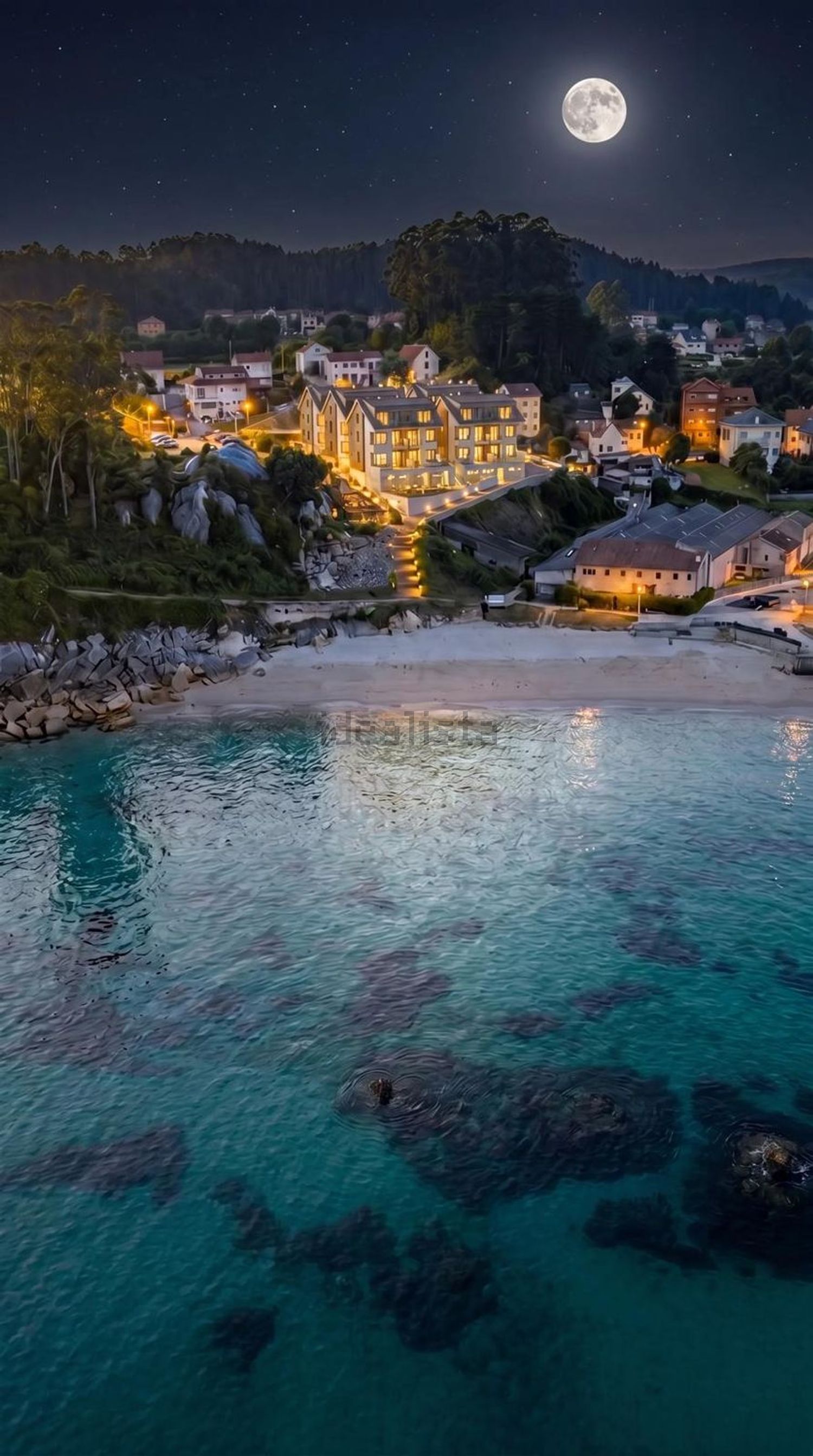 Appartement en première ligne de plage à Ribeira