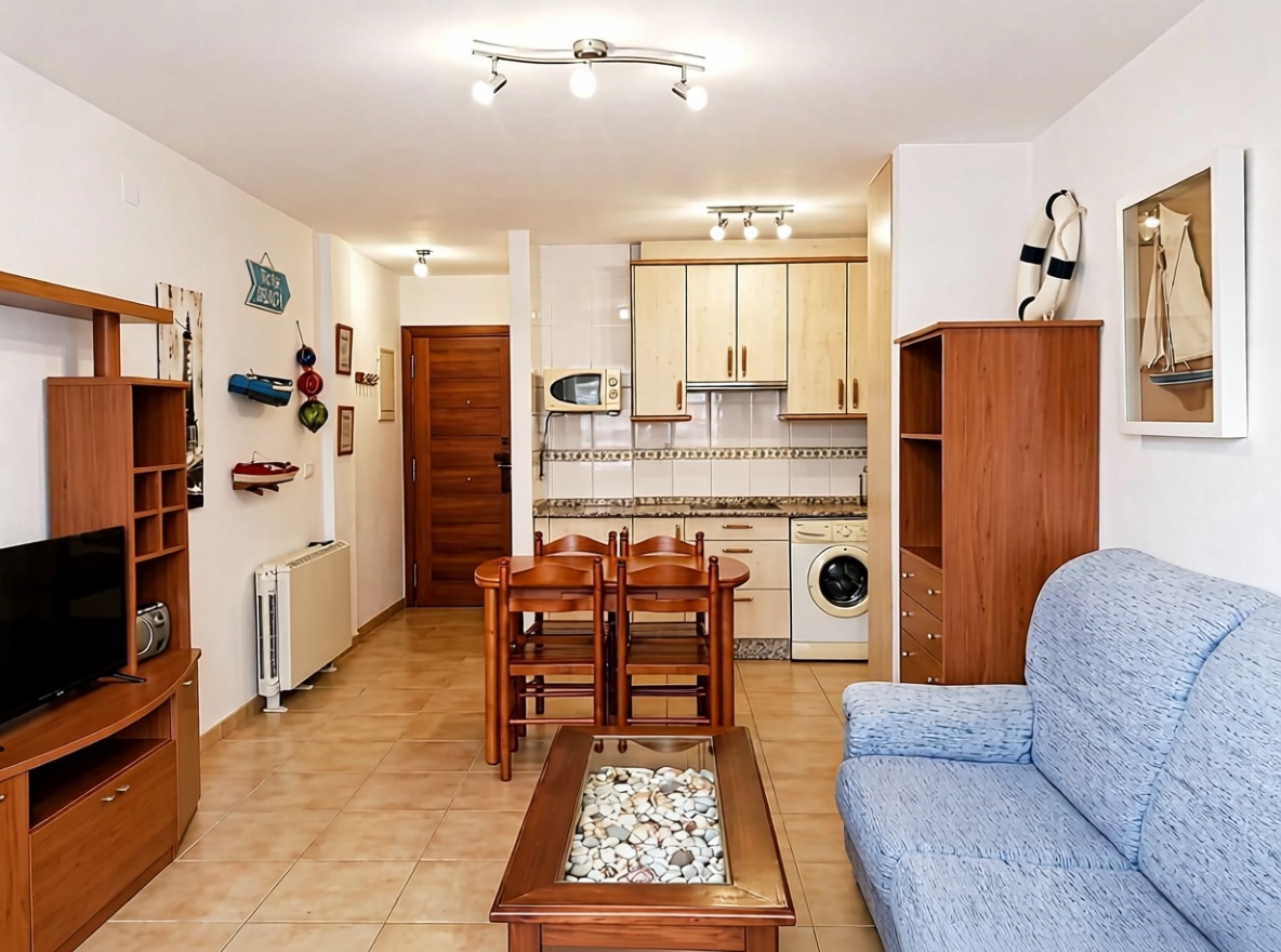 Beachfront flat in Ribeira — Living room