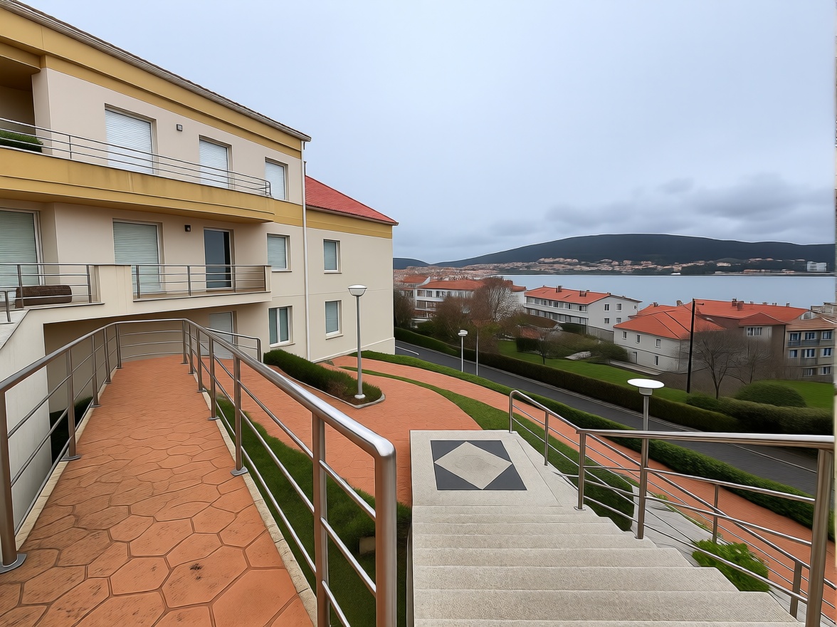 Apartamento em primeira linha de praia em Corcubión — Vista mar