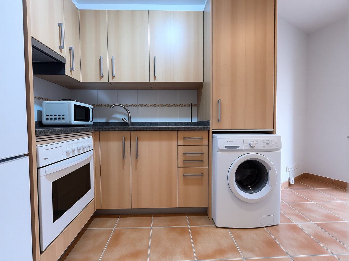 Apartamento em primeira linha de praia em Corcubión — Cozinha