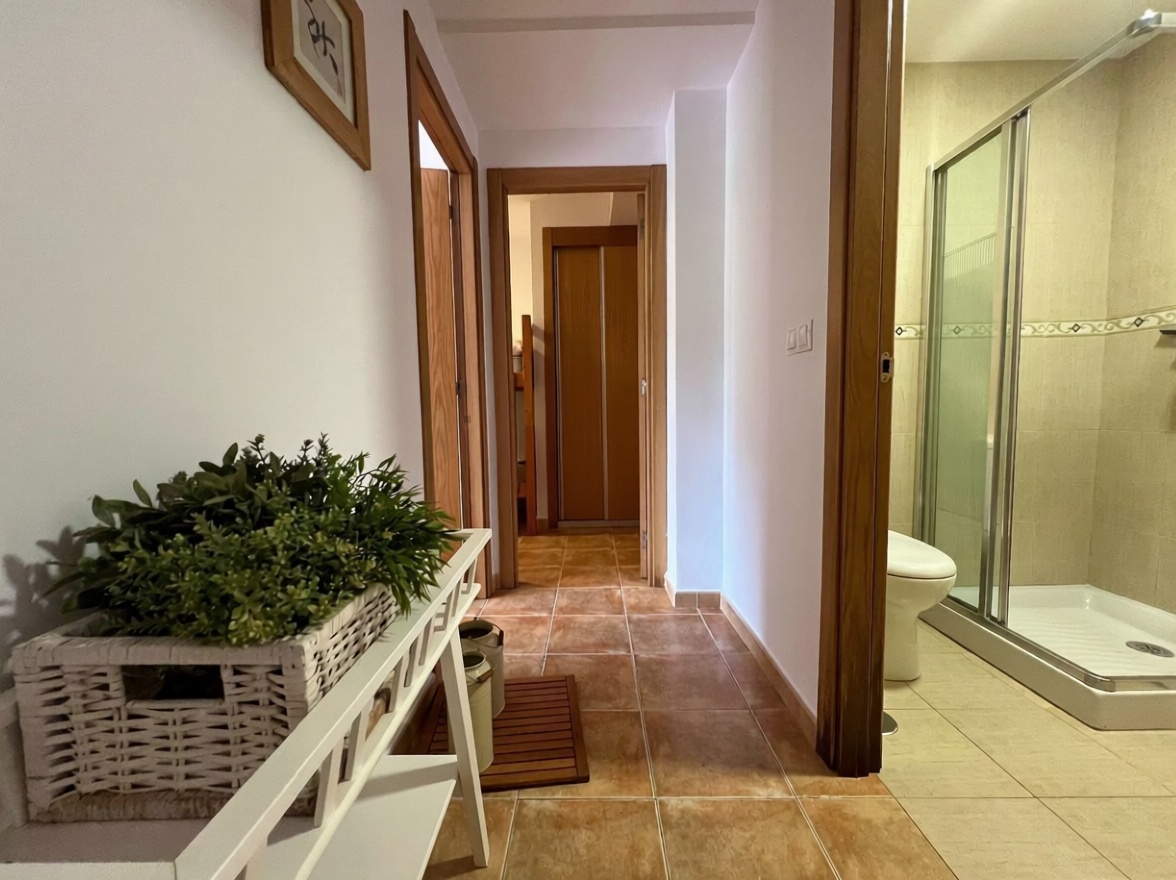 Apartamento em primeira linha de praia em Corcubión — Casa banho