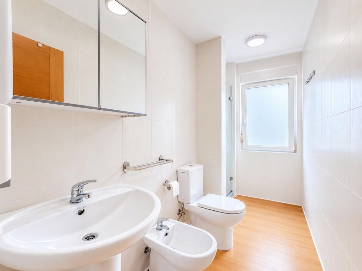 Apartamento em primeira linha de praia em Corcubión — Casa banho