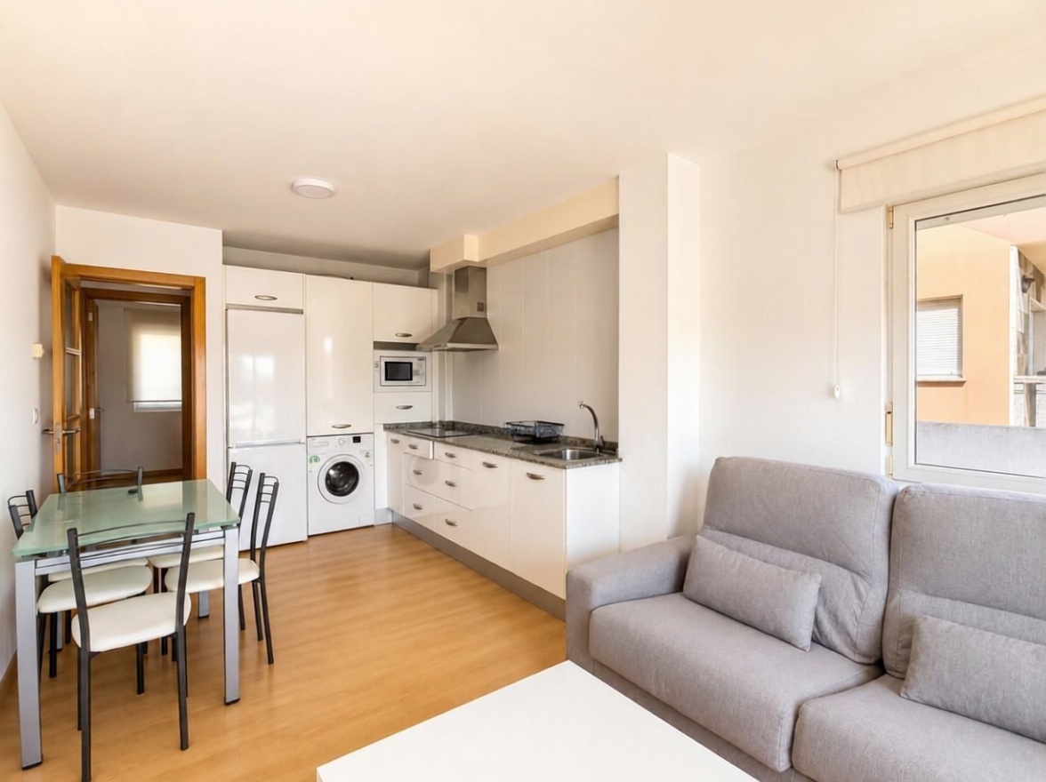 Apartamento em primeira linha de praia em Corcubión — Cozinha
