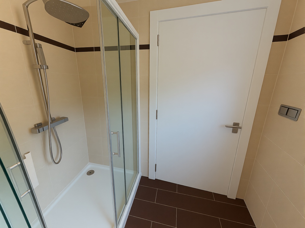 Chalet with direct beach access in Carballo — Bathroom