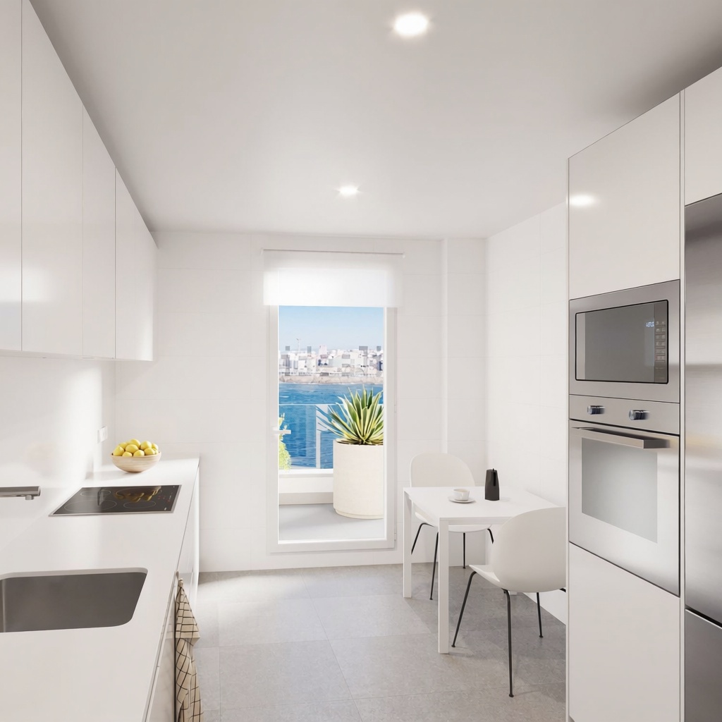 Seafront attic in A Coruña — Kitchen