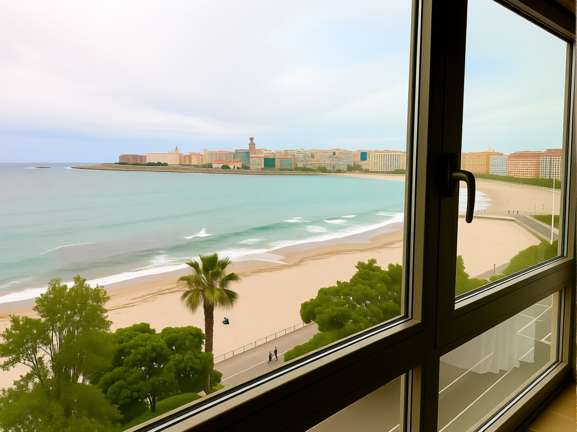 Квартира первая линия пляжа в A Coruña — Морской вид