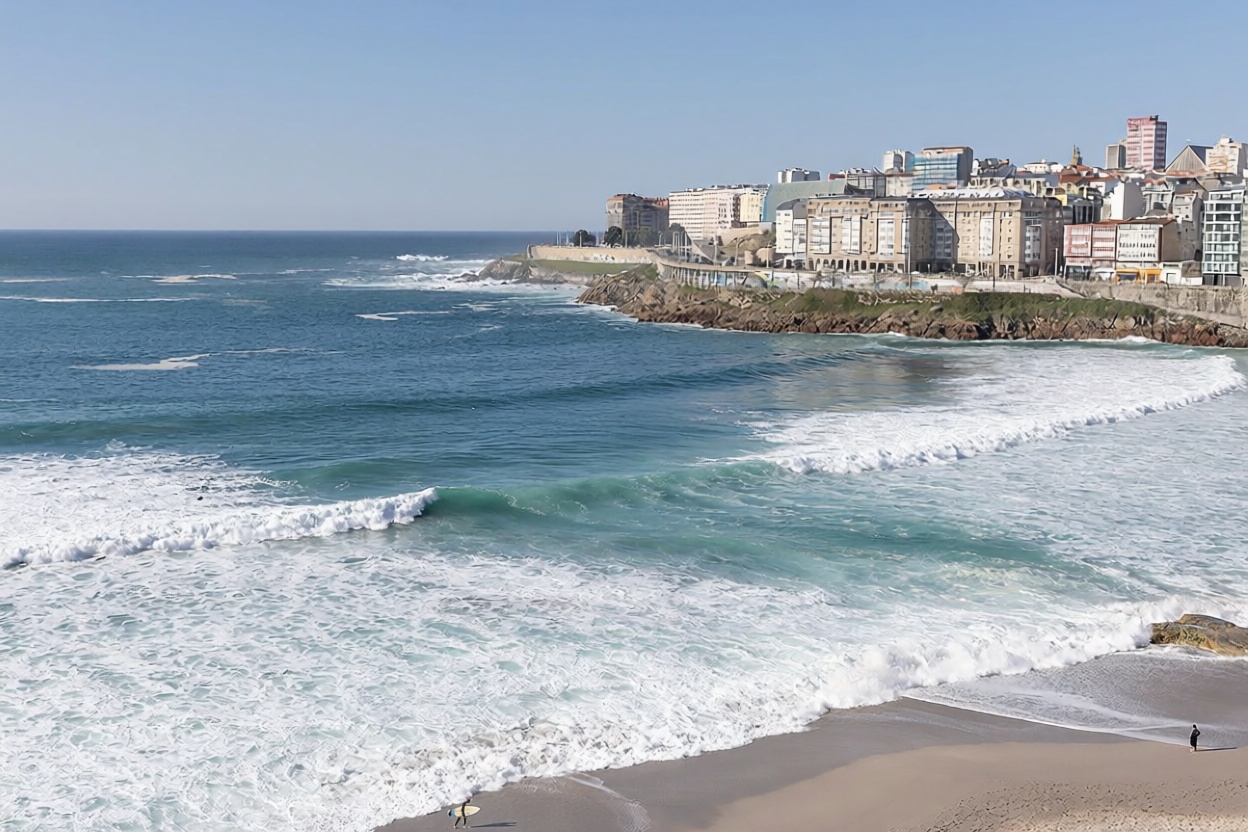 Beachfront flat in A Coruña