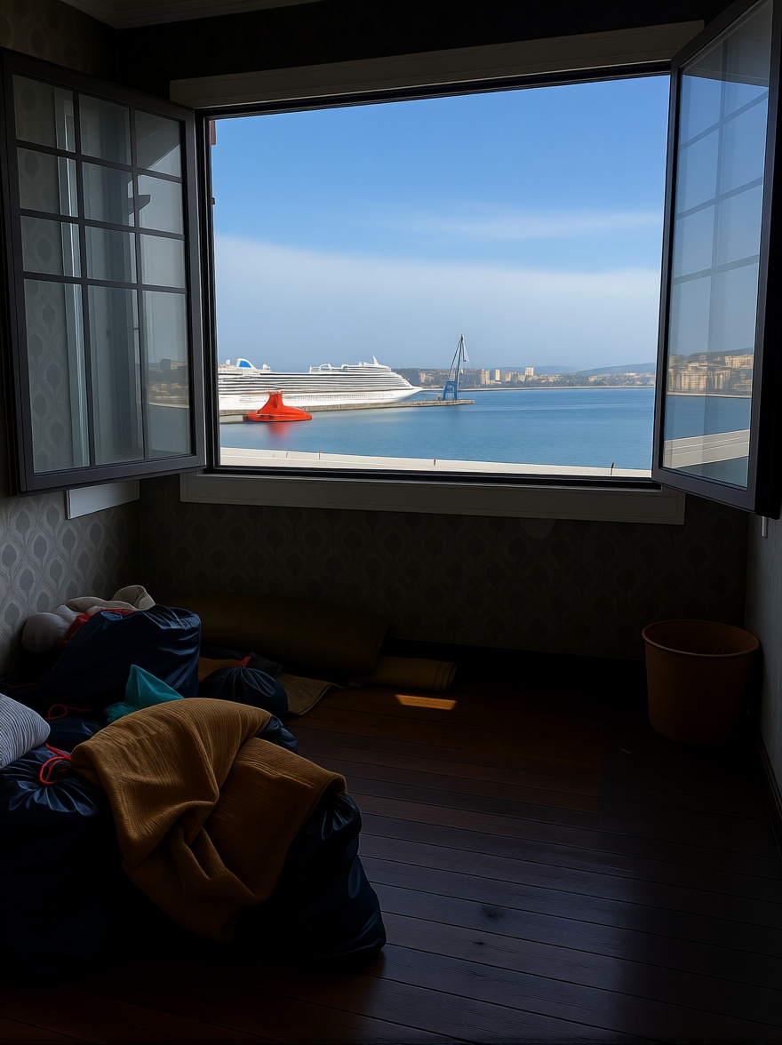 Квартира первая линия пляжа в A Coruña — Морской вид