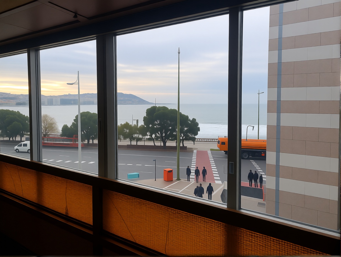 Квартира первая линия пляжа в A Coruña — Морской вид