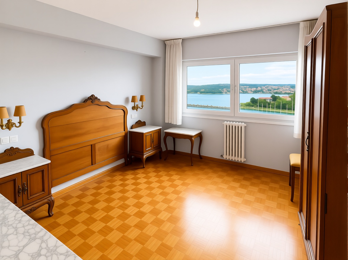 Квартира первая линия пляжа в A Coruña — Спальня