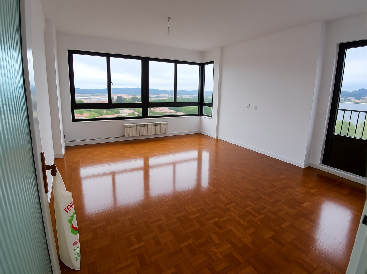 Apartamento em primeira linha de praia em Oleiros — Sala