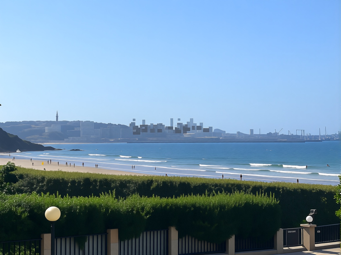 Chalet with direct beach access in Oleiros — Sea view