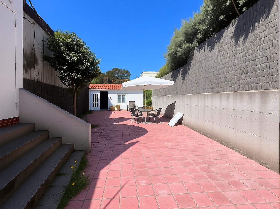 Chalet with direct beach access in Oleiros — Terrace