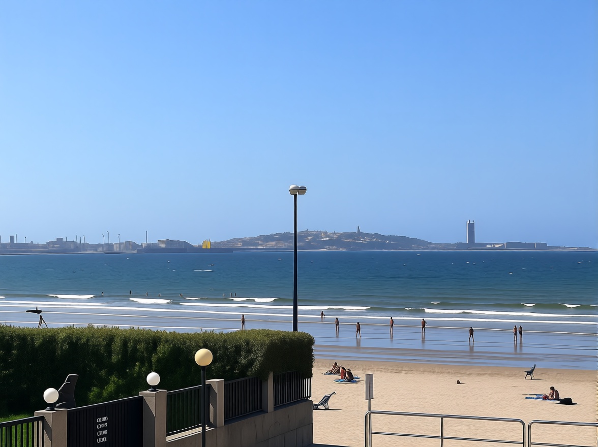 Chalet with direct beach access in Oleiros — Sea view