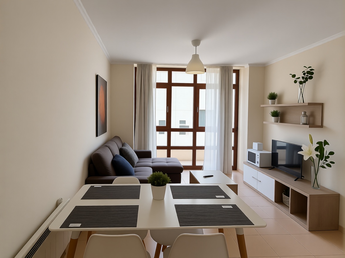 Beachfront flat in Camariñas — Living room