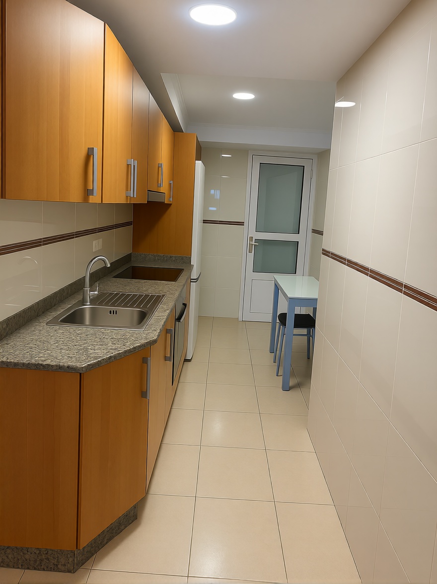 Piso en primera línea de playa en Camariñas — Cocina