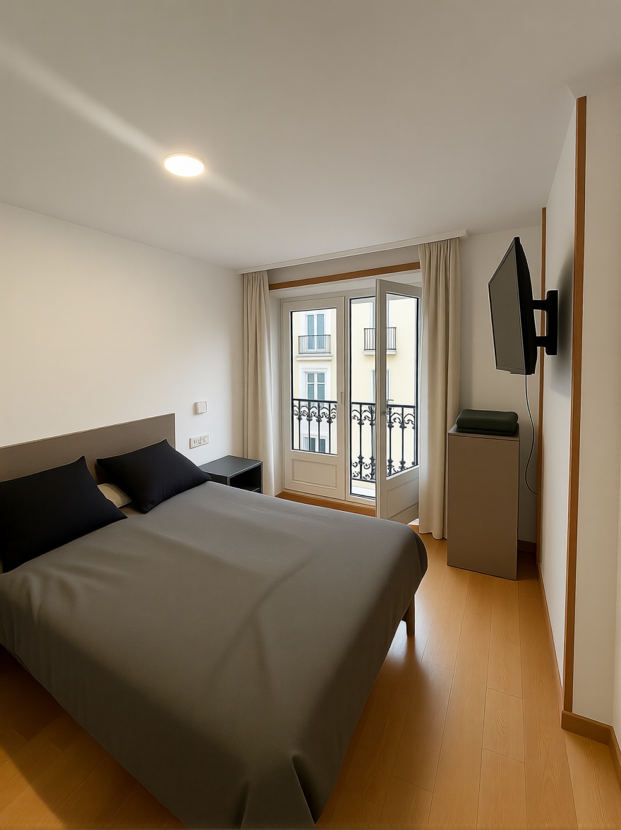 Beachfront flat in Camariñas — Bedroom