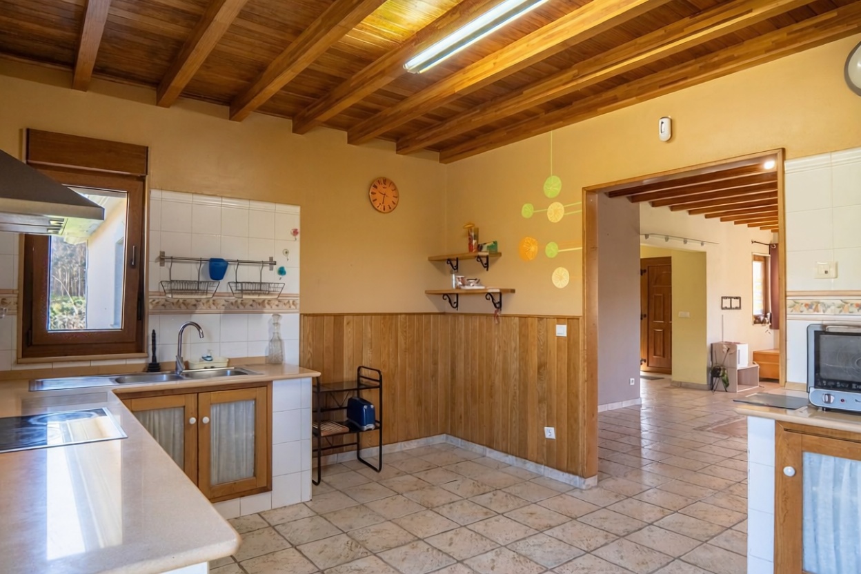 Chalet with direct beach access in Camariñas — Kitchen