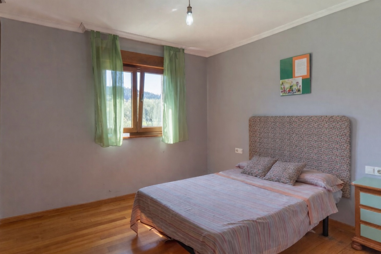 Chalet with direct beach access in Camariñas — Bedroom