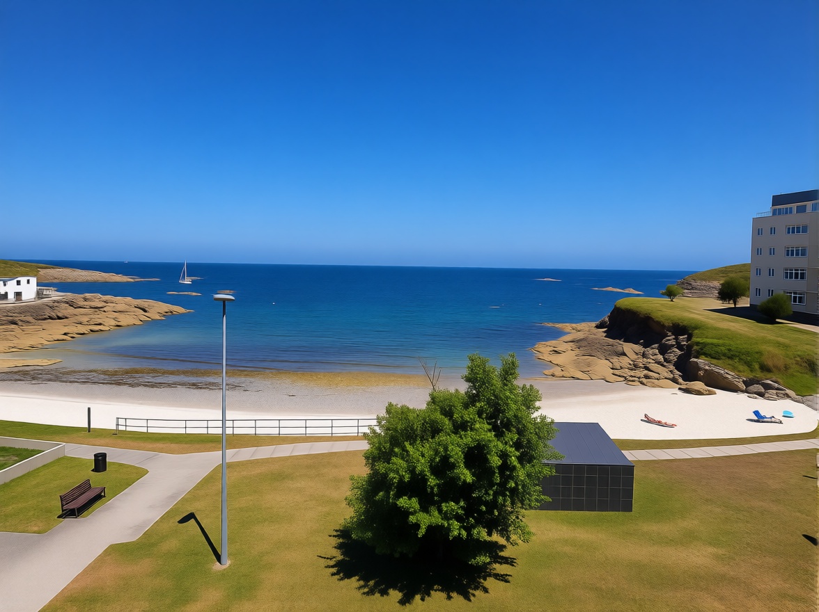 Beachfront flat in Camariñas — Sea view