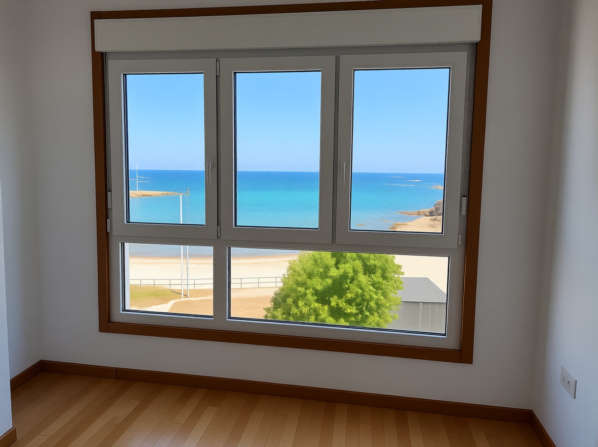 Beachfront flat in Camariñas — Living room