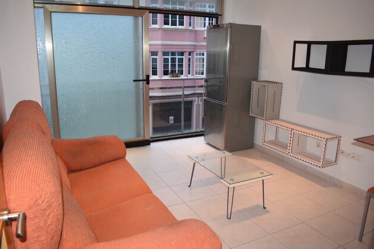 Beachfront flat in Camariñas — Living room