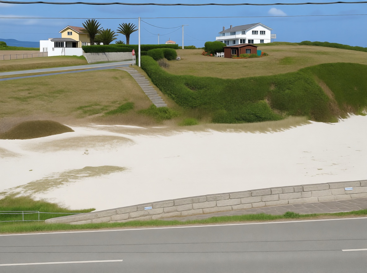 Chalet with direct beach access in Camariñas — Sea view