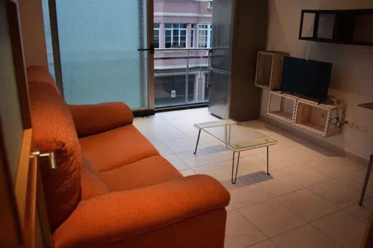 Beachfront studio in Camariñas — Living room
