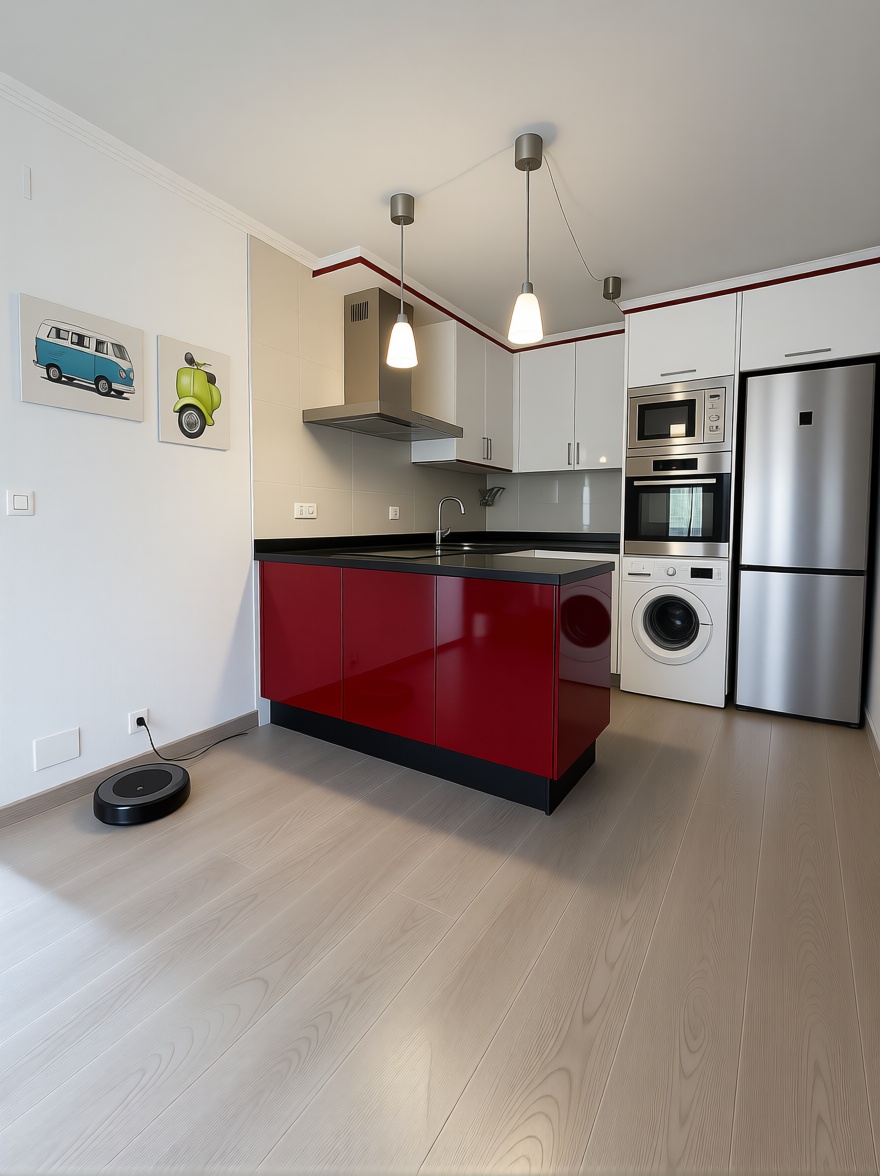 Piso en primera línea de playa en Camariñas — Cocina