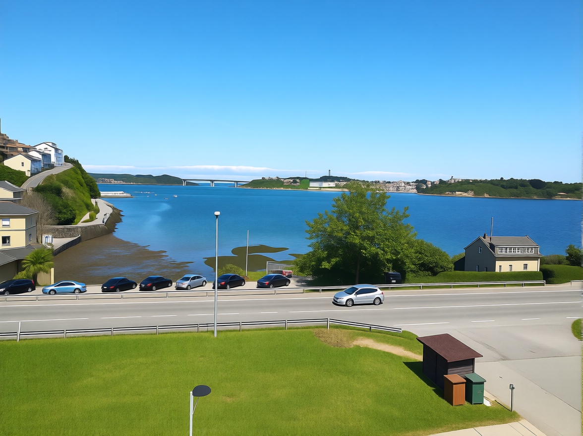 Appartement en attique en première ligne de mer à Castropol — Vue mer