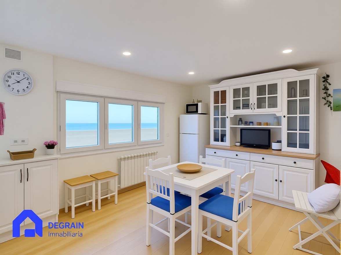 Appartement en première ligne de plage à Avilés — Chambre