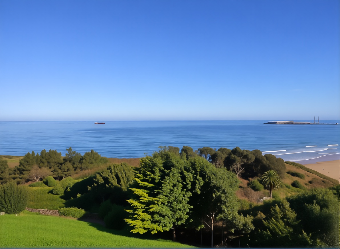 Chalet avec accès direct à la plage à Gijón — Vue mer