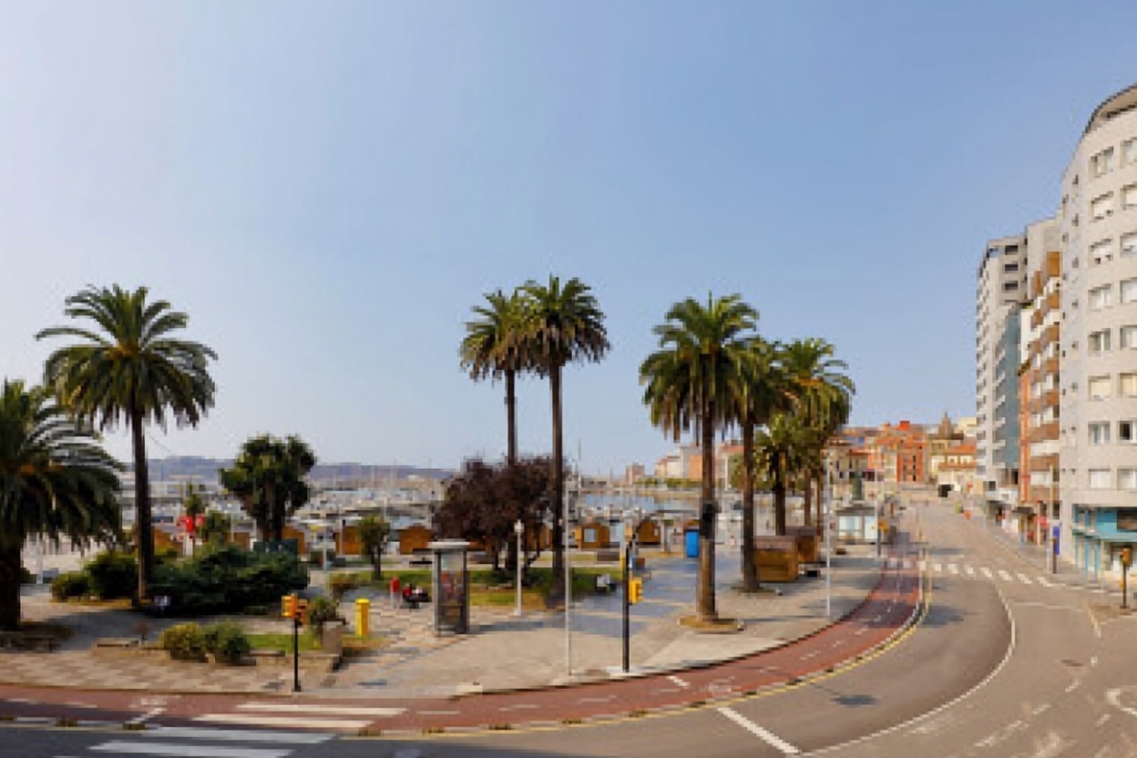 Appartement en première ligne de plage à Gijón — Vue mer