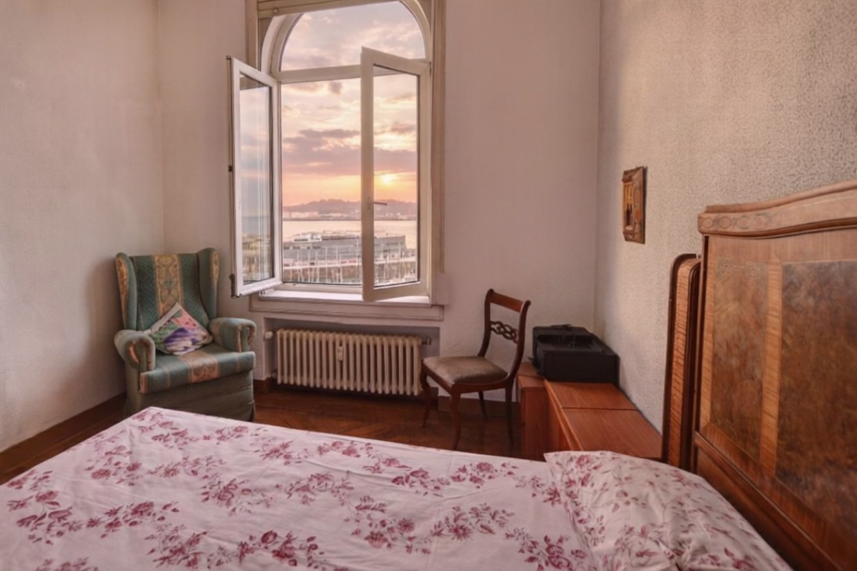 Appartement en attique en première ligne de mer à Gijón — Cuisine