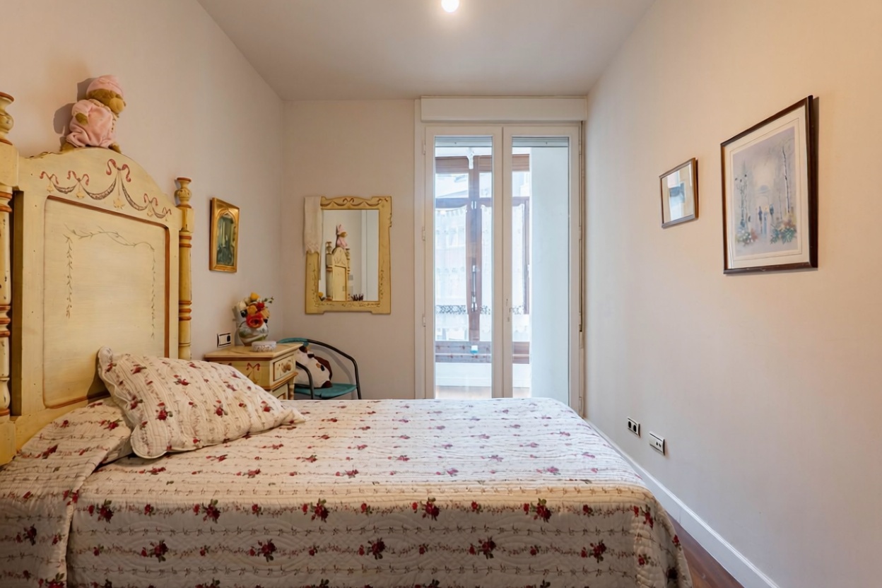 Appartement en première ligne de plage à Gijón — Chambre