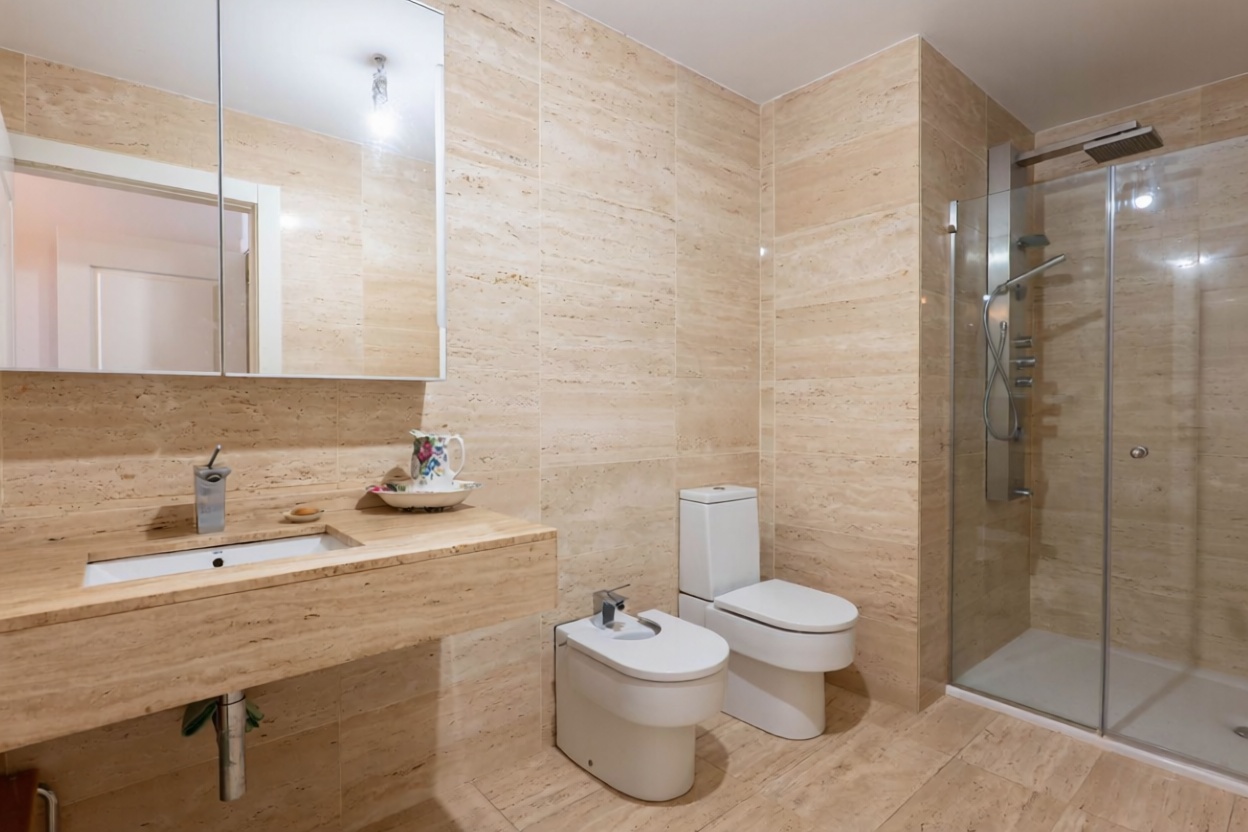 Appartement en première ligne de plage à Gijón — Sanitaires