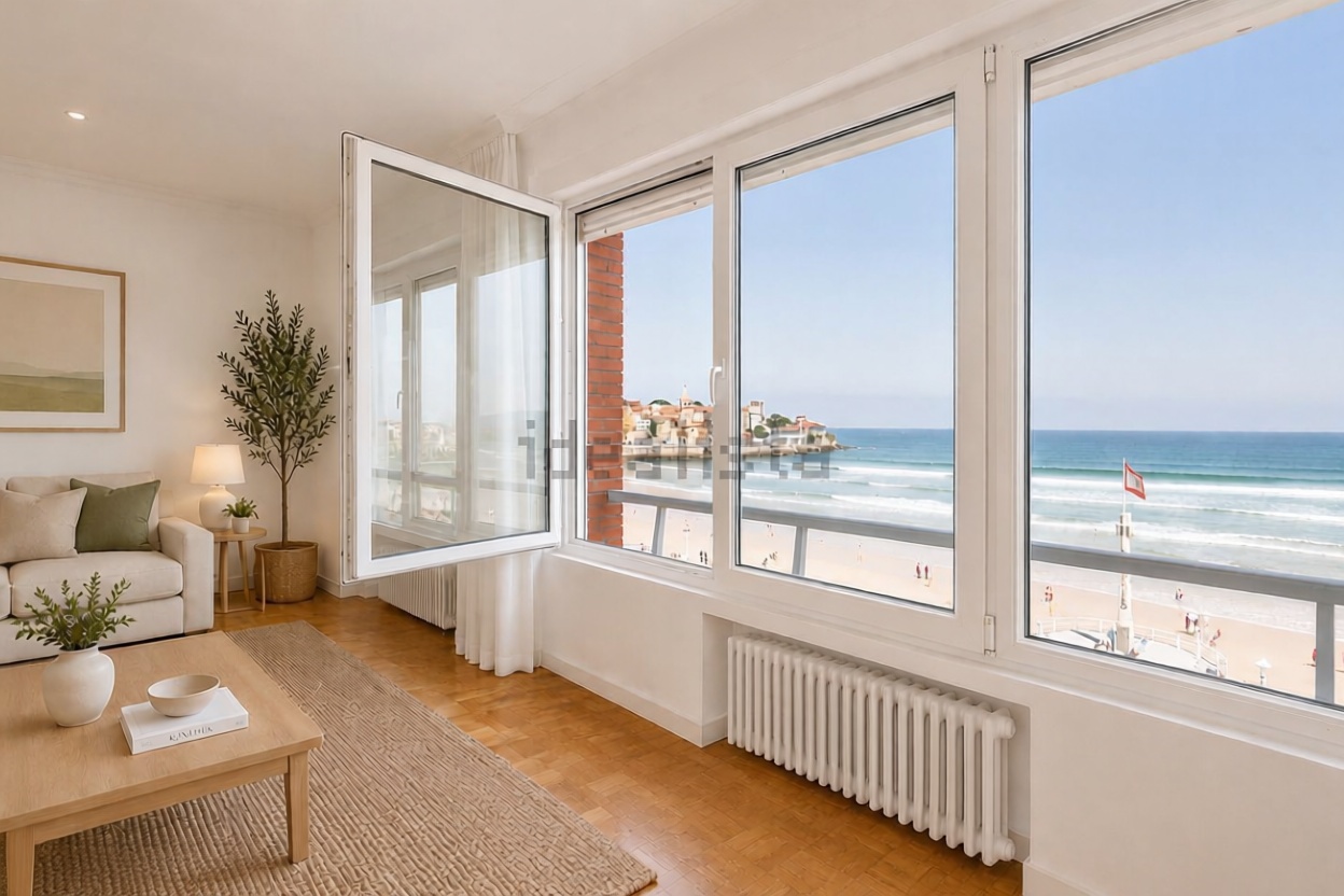 Appartement en première ligne de plage à Gijón