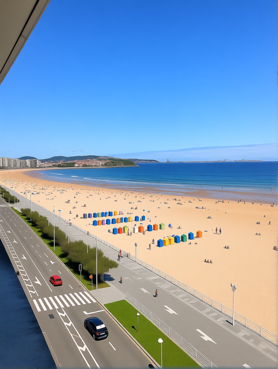 Beachfront flat in Arona