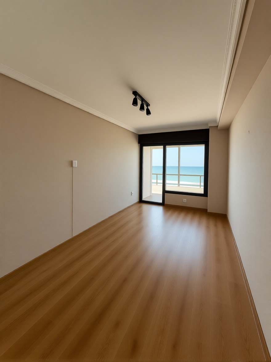 Appartement en première ligne de plage à Gijón — Séjour