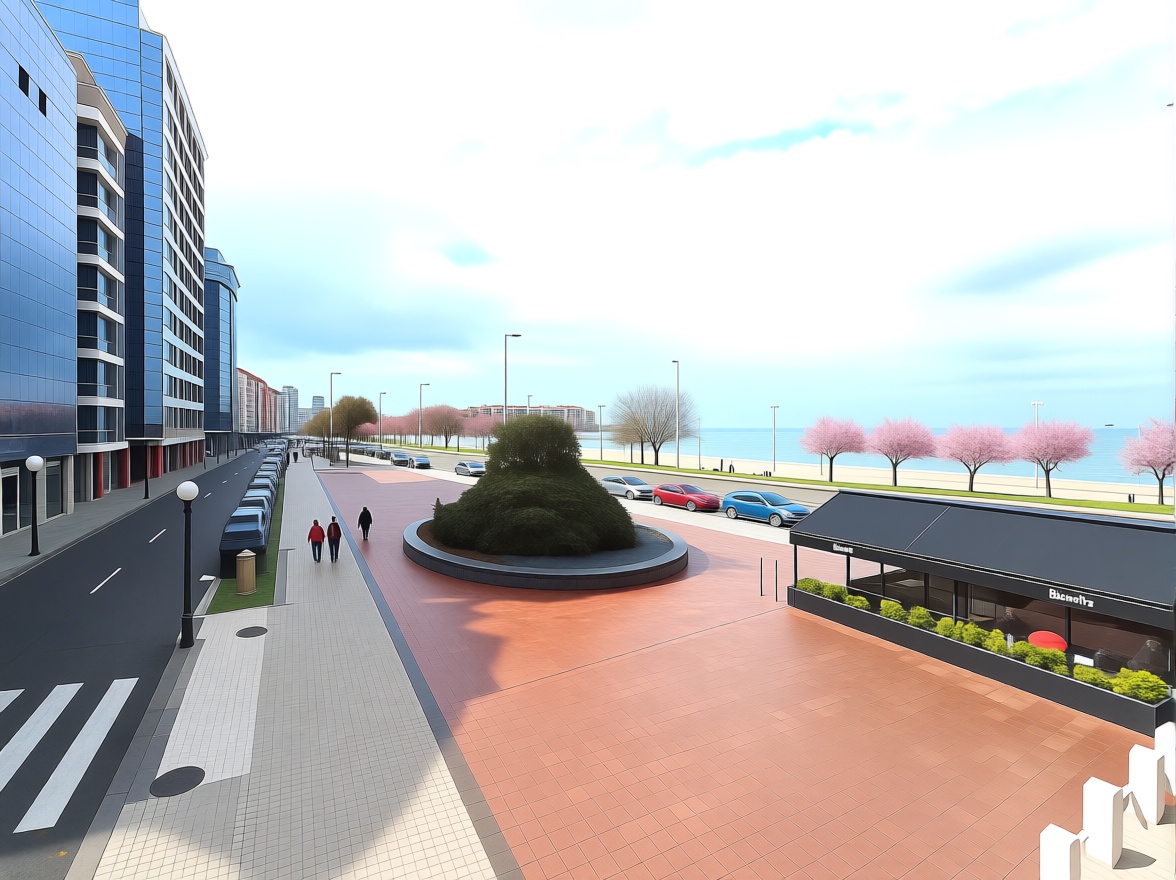 Appartement en première ligne de plage à Gijón — Vue mer