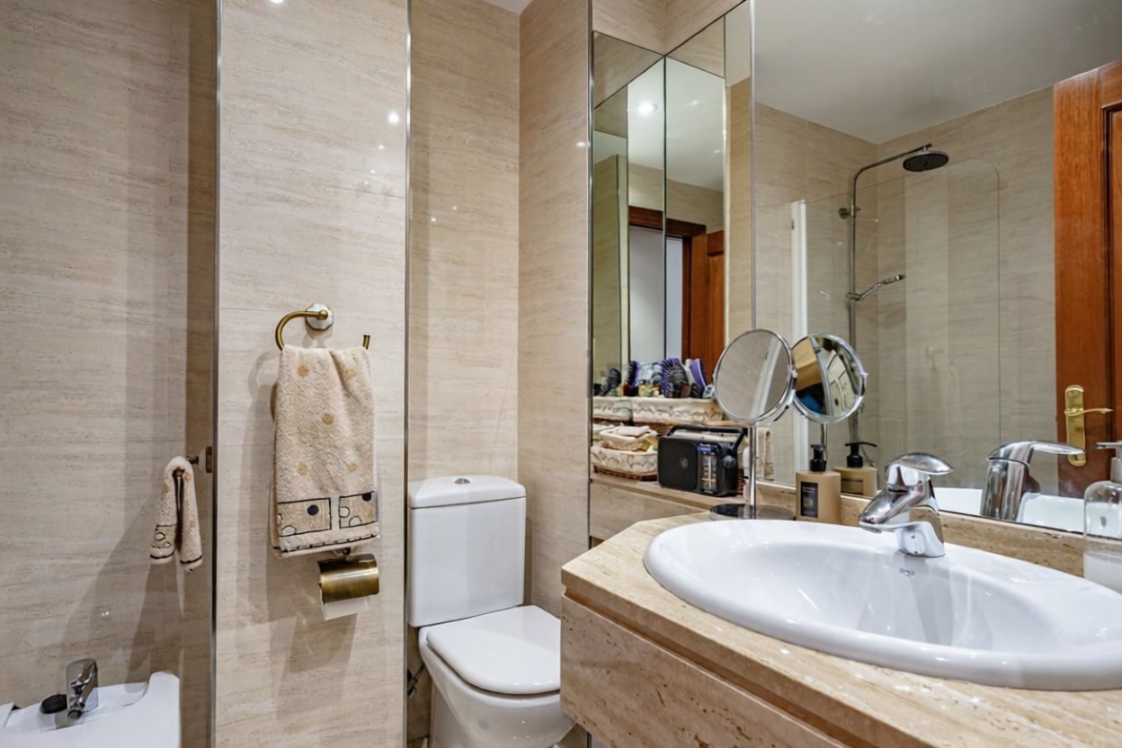 Appartement en première ligne de plage à Gijón — Sanitaires